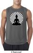 Mens Yoga Tee Meditating Buddha Sleeveless Shirt