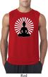 Mens Yoga Tee Meditating Buddha Sleeveless Shirt