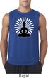 Mens Yoga Tee Meditating Buddha Sleeveless Shirt