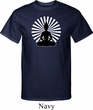 Mens Yoga Tee Meditating Buddha Tall T-shirt