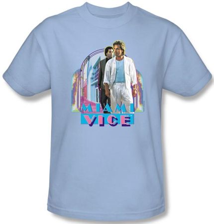 Miami Vice Kids T-shirt Miami Heat Youth Light Blue Tee Shirt