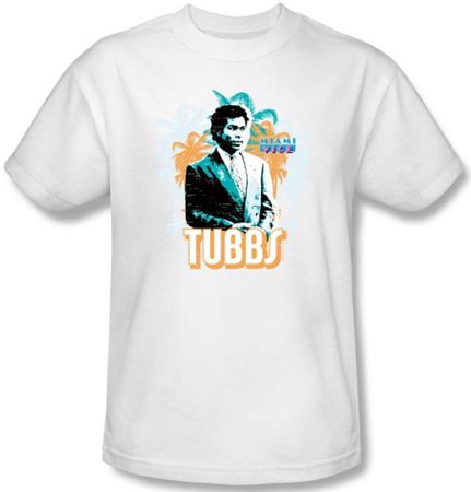 Miami Vice Kids T-shirt Ricardo Tubbs Youth White Tee Shirt