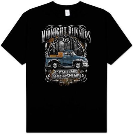 Midnight Runners Moonshine T-shirt - Black