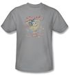 Mighty Mouse T-shirt - TV Series At Your Service Youth Kids Silver Tee