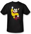 Mighty Mouse T-shirt - TV Series Classic Hero Adult Black Tee