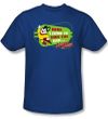 Mighty Mouse T-shirt - TV Series Here I Come Youth Kids Royal Blue Tee