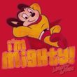 Mighty Mouse T-shirt - TV Series I'm Mighty Adult Red Tee