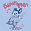 Mighty Mouse T-shirt - TV Series Save Me Youth Kids Light Blue Tee