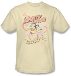 Mighty Mouse T-shirt - TV Series Saved My Day Youth Kids Sand Tee