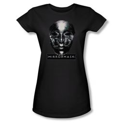 Mirrormask Shirt Juniors Mask Black Tee T-Shirt Mirrormask Shirt Juniors Mask Black Tee T-Shirt