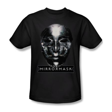 Mirrormask Shirt Mask Adult Black Tee T-Shirt