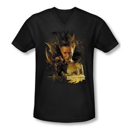 Mirrormask Shirt Slim Fit V Neck Queen Of Shadows Black Tee T-Shirt Mirrormask Shirt Slim Fit V Neck Queen Of Shadows Black Tee T-Shirt