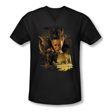 Mirrormask Shirt Slim Fit V Neck Queen Of Shadows Black Tee T-Shirt