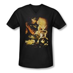 Mirrormask Shirt Slim Fit V Neck Trapped Black Tee T-Shirt Mirrormask Shirt Slim Fit V Neck Trapped Black Tee T-Shirt