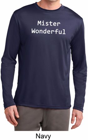 Mister Wonderful Mens Moisture Wicking Long Sleeve Shirt