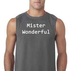 Mister Wonderful Mens Sleeveless Shirt Mister Wonderful Mens Sleeveless Shirt