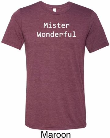 Mister Wonderful Mens Tri Blend Crewneck Shirt