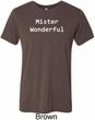 Mister Wonderful Mens Tri Blend Crewneck Shirt
