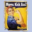 Mom T-shirt - Moms Kick Ass Retro Funny Adult Mother's Tee