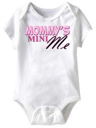 Mommy's Mini Me Funny Baby Romper White Infant Babies Creeper Mommy's Mini Me Funny Baby Romper White Infant Babies Creeper