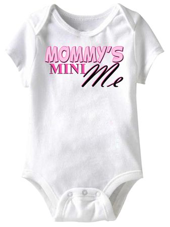 Mommy's Mini Me Funny Baby Romper White Infant Babies Creeper