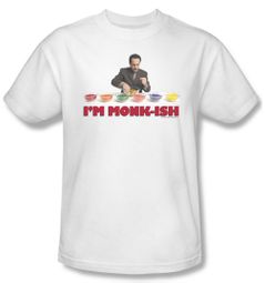 Monk Shirt I'm Monk Ish Adult White Tee T-Shirt