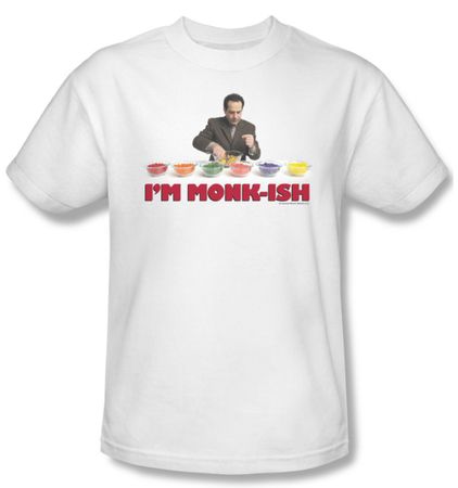 Monk Shirt I'm Monk Ish Adult White Tee T-Shirt