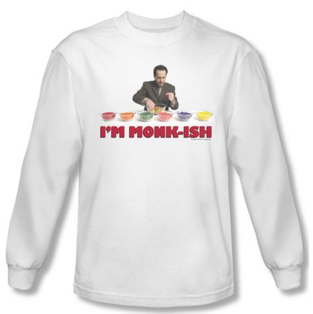 Monk Shirt I'm Monk Ish Long Sleeve White Tee T-Shirt
