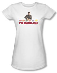 Monk Shirt Juniors I'm Monk Ish White Tee T-Shirt