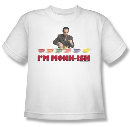 Monk Shirt Kids I'm Monk Ish White Youth Tee T-Shirt