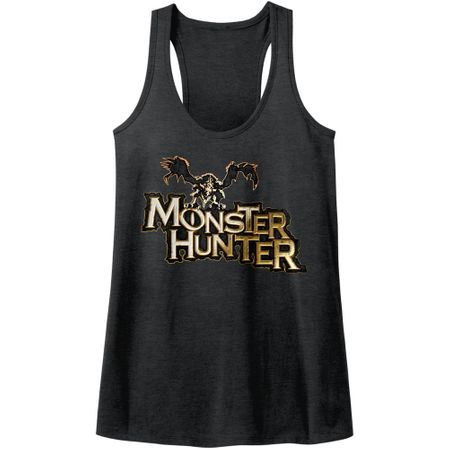 Monster Hunter Juniors Tank Top Logo Black Racerback