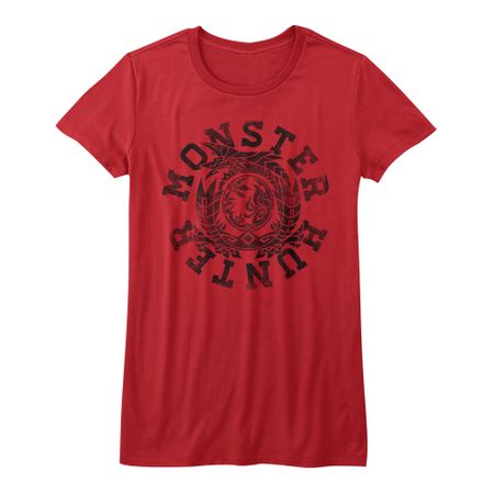 Monster Hunter Shirt Juniors Circle Red T-Shirt