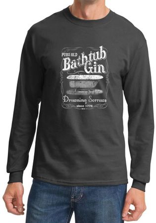 Moonshine Shirt Bathtub Gin Long Sleeve Shirt