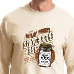 Moonshine Shirt Git Yer Shine On Long Sleeve Shirt