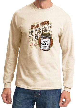 Moonshine Shirt Git Yer Shine On Long Sleeve Shirt