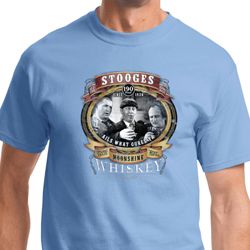 Moonshine Whiskey Mens Three Stooges Shirts