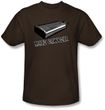 More Cowbell Retro Shirt Funny Drummer Musician Brown T-shirt