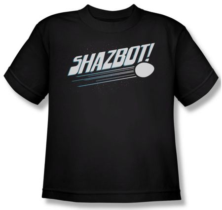Mork & Mindy Shirt Kids Shazbot Egg Black Youth Tee T-Shirt