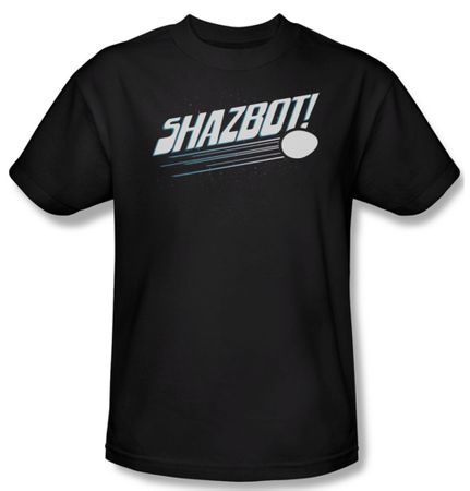 Mork & Mindy Shirt Shazbot Egg Adult Black Tee T-Shirt