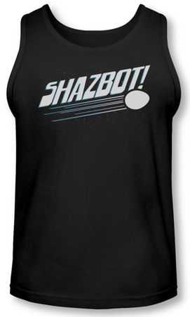 Mork & Mindy Tank Top Shazbot Egg Black Tanktop