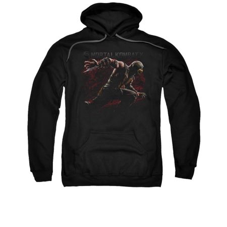 Mortal Kombat Hoodie Scorpion Lunge Black Sweatshirt Hoody