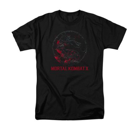 Mortal Kombat Shirt Bloody Logo Black T-Shirt