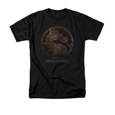 Mortal Kombat Shirt Metal Logo Black T-Shirt
