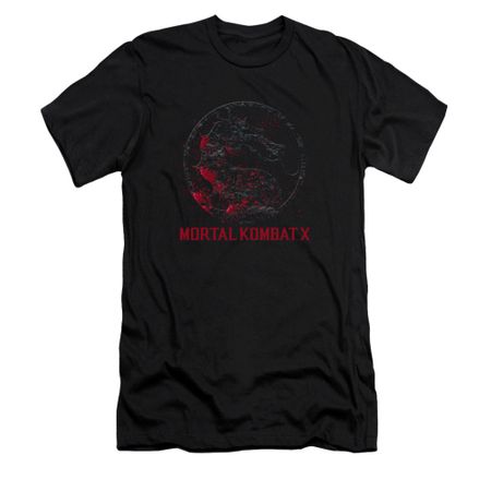 Mortal Kombat Shirt Slim Fit Bloody Logo Black T-Shirt