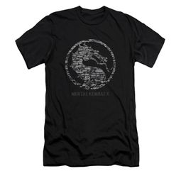 Mortal Kombat Shirt Slim Fit Stone Logo Black T-Shirt Mortal Kombat Shirt Slim Fit Stone Logo Black T-Shirt