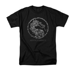 Mortal Kombat Shirt Stone Logo Black T-Shirt Mortal Kombat Shirt Stone Logo Black T-Shirt