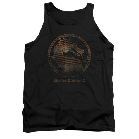 Mortal Kombat Shirt Tank Top Metal Logo Black Tanktop