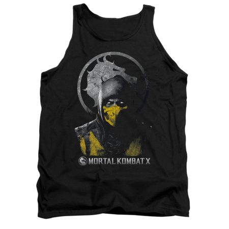 Mortal Kombat Shirt Tank Top Scorpion Black Tanktop