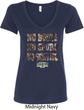 Mossy Oak No Boots No Spurs No Service Ladies V-Neck Shirt