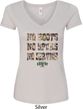 Mossy Oak No Boots No Spurs No Service Ladies V-Neck Shirt